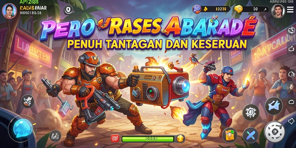 Tampilan gameplay yang dinamis dan penuh warna dari API288.
