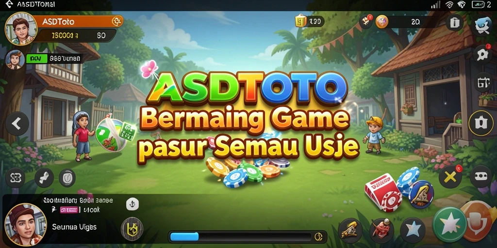 Tampilan gameplay ASDTOTO yang ceria dan menantang.