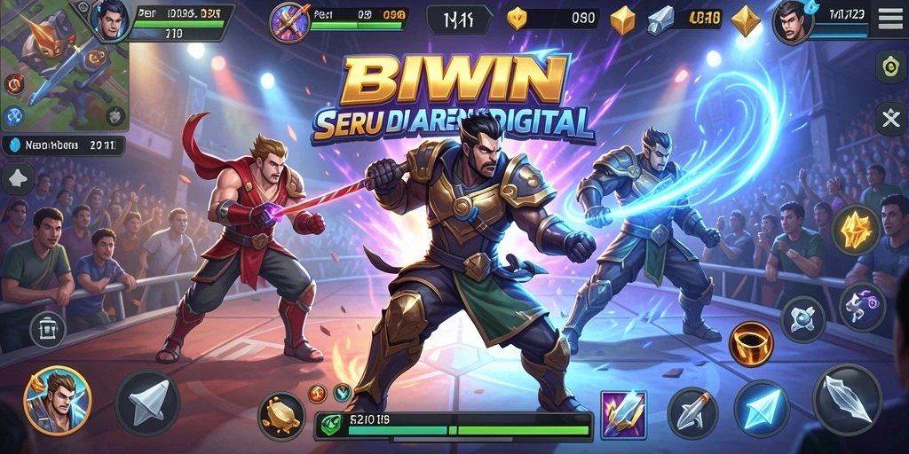 Tampilkan aksi pertarungan seru dan gameplay menarik dari BIWIN.