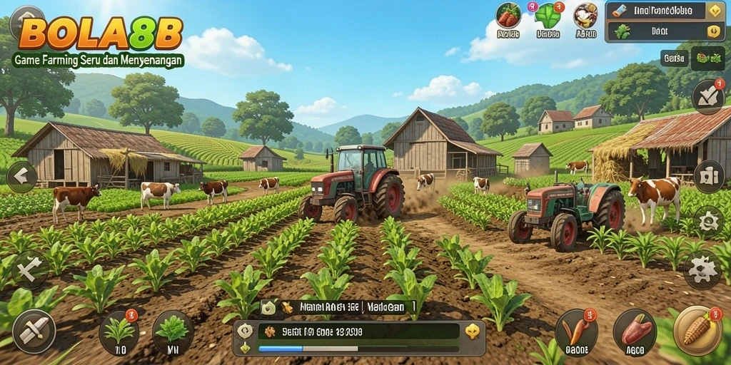 Gameplay menarik BOLA88 dengan berbagai aktivitas Farming.