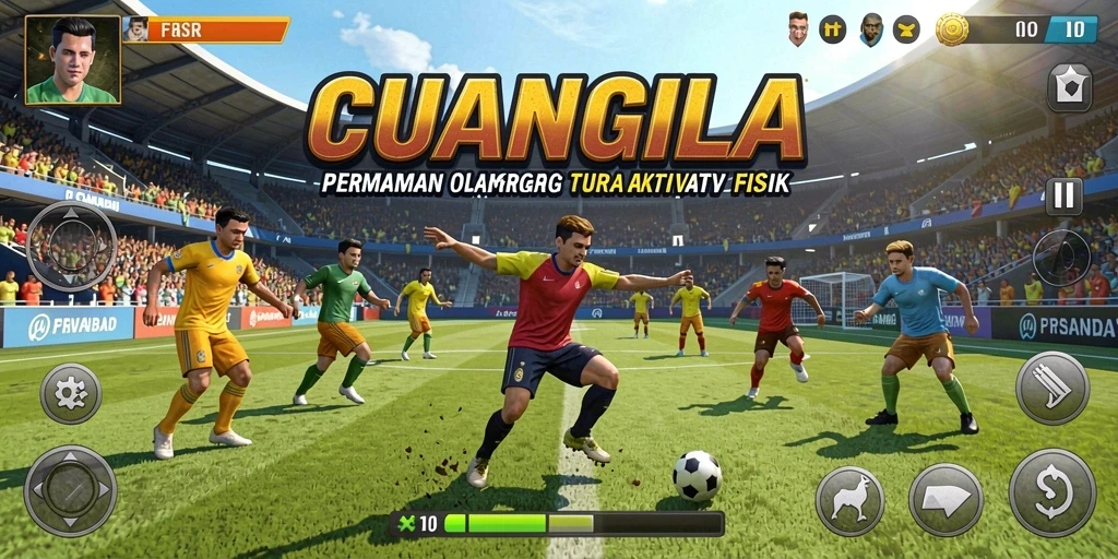 Tampilan menarik dari gameplay CUANGILA dalam aksi olahraga.