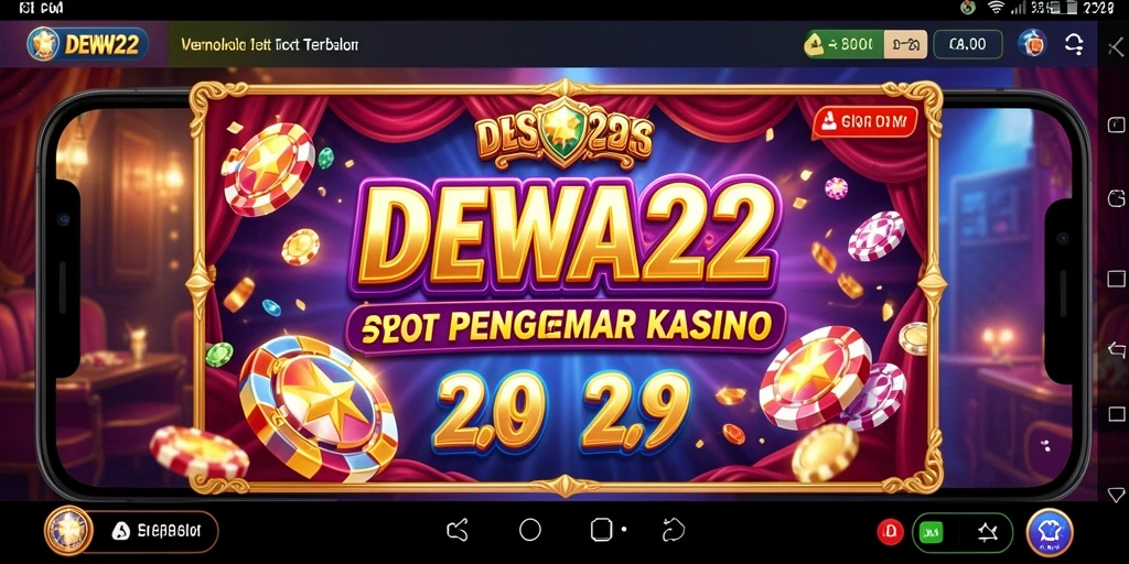 Tampilan gameplay DEWA22 dengan kombinasi grafik dan efek suara yang memukau.