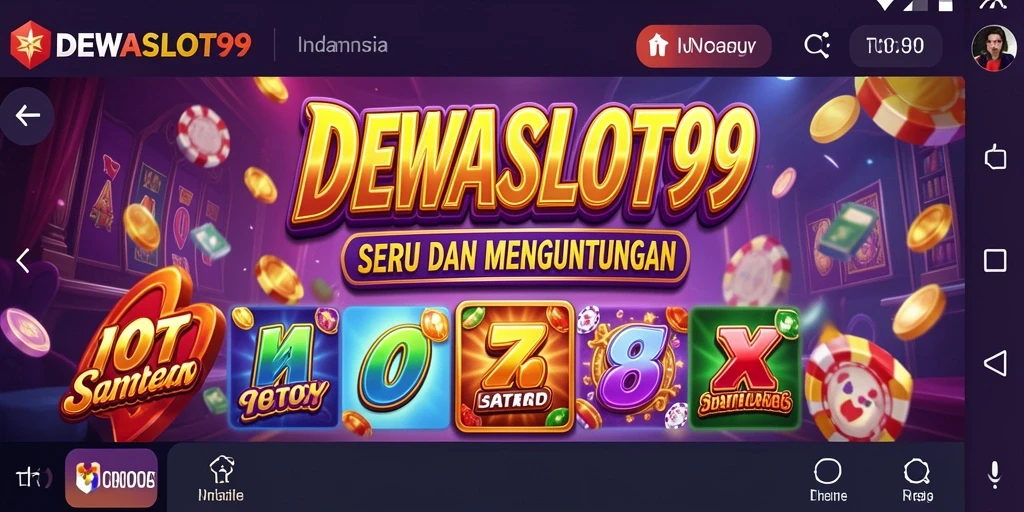 Screenshot gameplay DEWASLOT99 menampilkan mesin slot yang menarik dan fitur bonus.