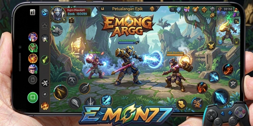 Tampilan gameplay EMON77 yang mendebarkan dan penuh aksi.