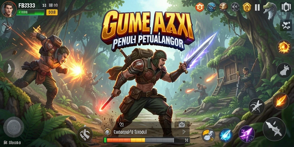Tampilan aksi seru dalam gameplay FB333 di layar.