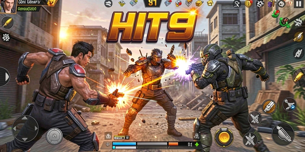 Tampilan menakjubkan dari gameplay HIT9 dengan aksi mendebarkan.