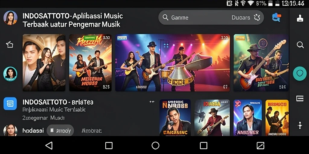 Tampilan menarik dari gameplay INDOSATTOTO saat bernyanyi karaoke.
