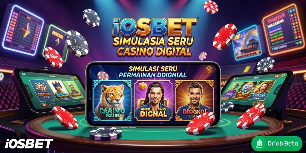 Screenshot IOSBET menampilkan gameplay menarik dalam simulasi kasino.