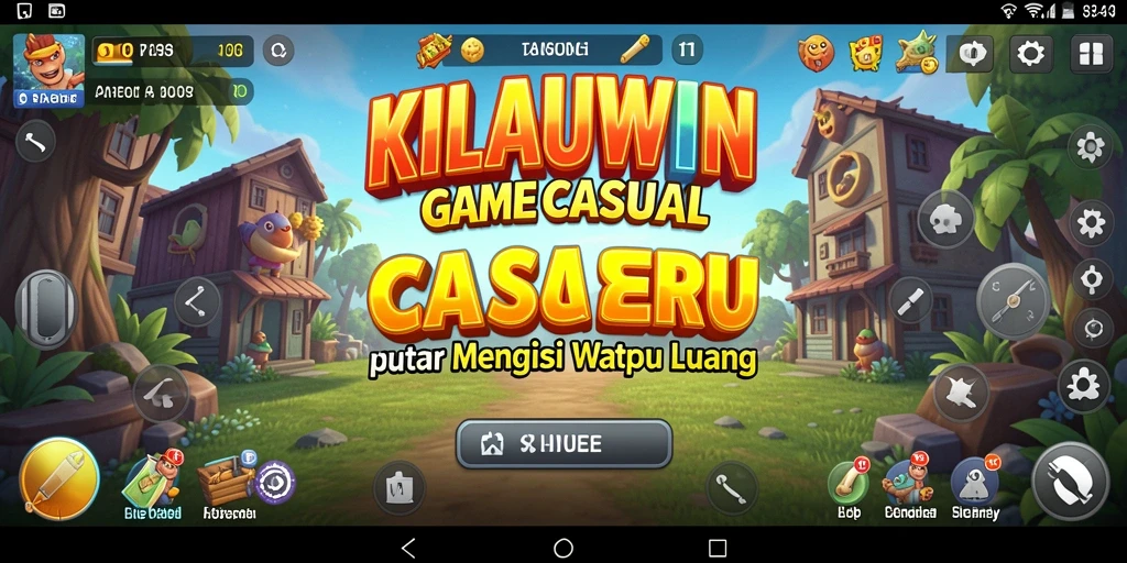 Screenshot gameplay KILAUWIN dengan tantangan menarik dan warna cerah.