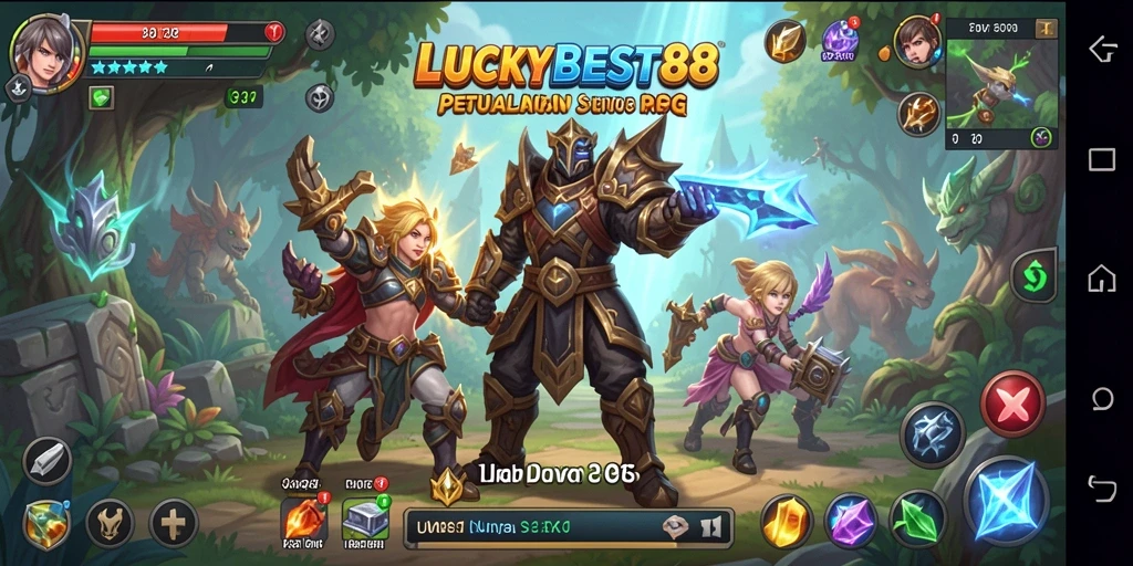 Tampilan gameplay RPG yang penuh aksi dan strategi.