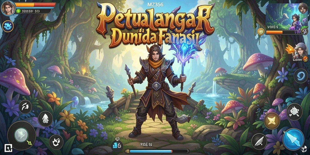 Tampilan gameplay MZ356 yang penuh aksi dan petualangan seru.