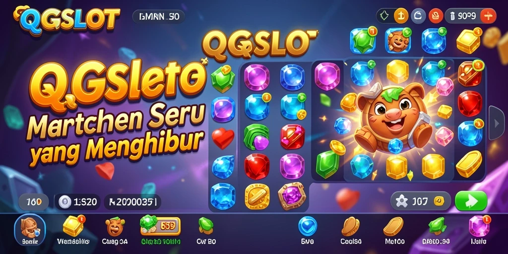 Tampilan gameplay QQSLOT yang menarik dan penuh warna.