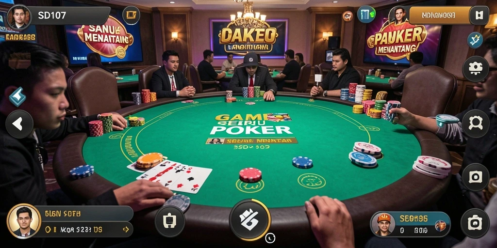 Tampilan Gameplay Poker yang Menarik di SD107