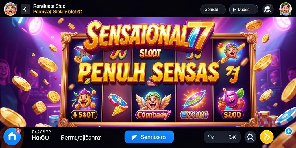 Tampilan menarik dalam gameplay SENSATIONAL77 Slot.