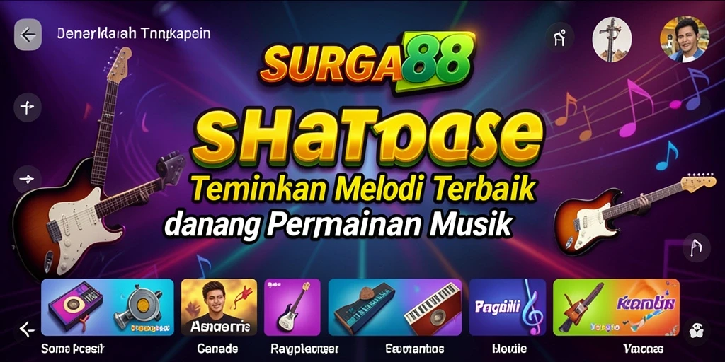 Tangkapan layar SURGA88 yang menampilkan gameplay musik yang seru.