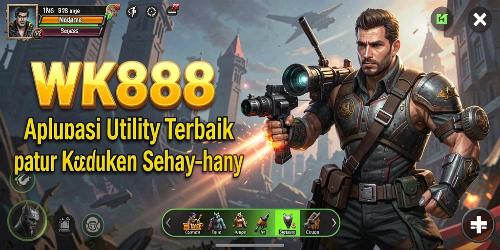 Tampilan antarmuka aplikasi WK888 yang sederhana dan fungsional.